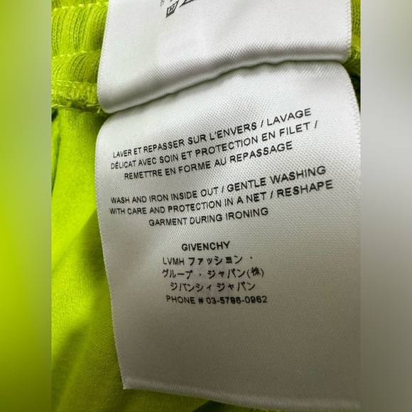 NWT Givenchy Unisex Jogger in Citrus Green - Picture 8 of 9